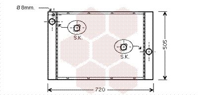 VAN WEZEL Radiators, Motora dzesēšanas sistēma 06002284